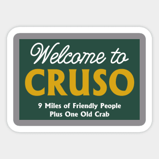 Cruso One Old Crab North Carolina Sticker